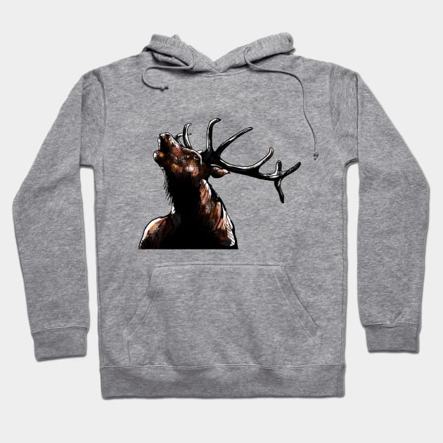 Stag Deer Hoodie by JuicyCreations